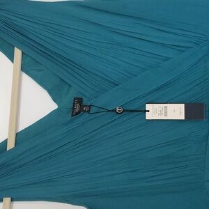 Teal silk Talbots dress, 14P